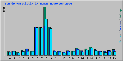 Stunden-Statistik im Monat November 2025